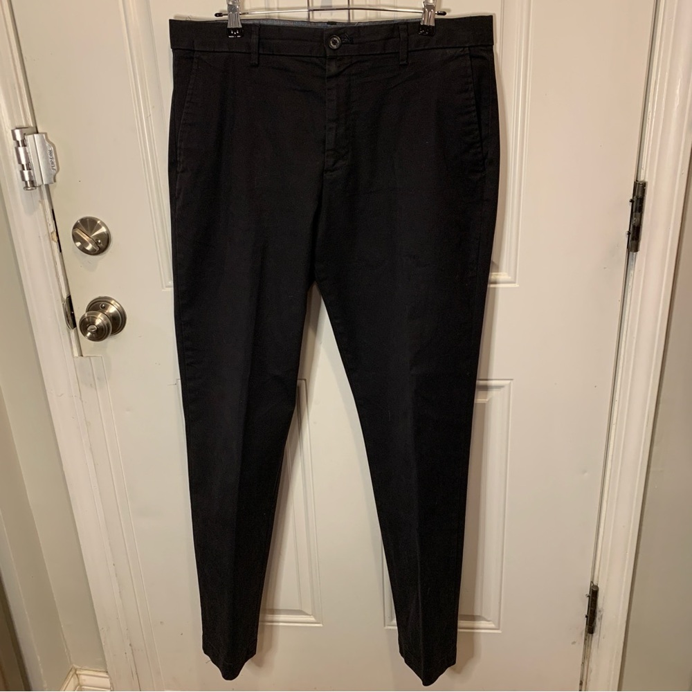 Banana Republic Classic Black Chinos Mason Chino Stretch Trousers Pants Size 34